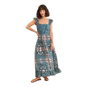 Especia Acuario Floral Maxi Dress M